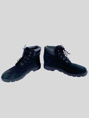 Timberland Waterproof Black Suede Boots Boys 3 Y2K Retro Streetwear
